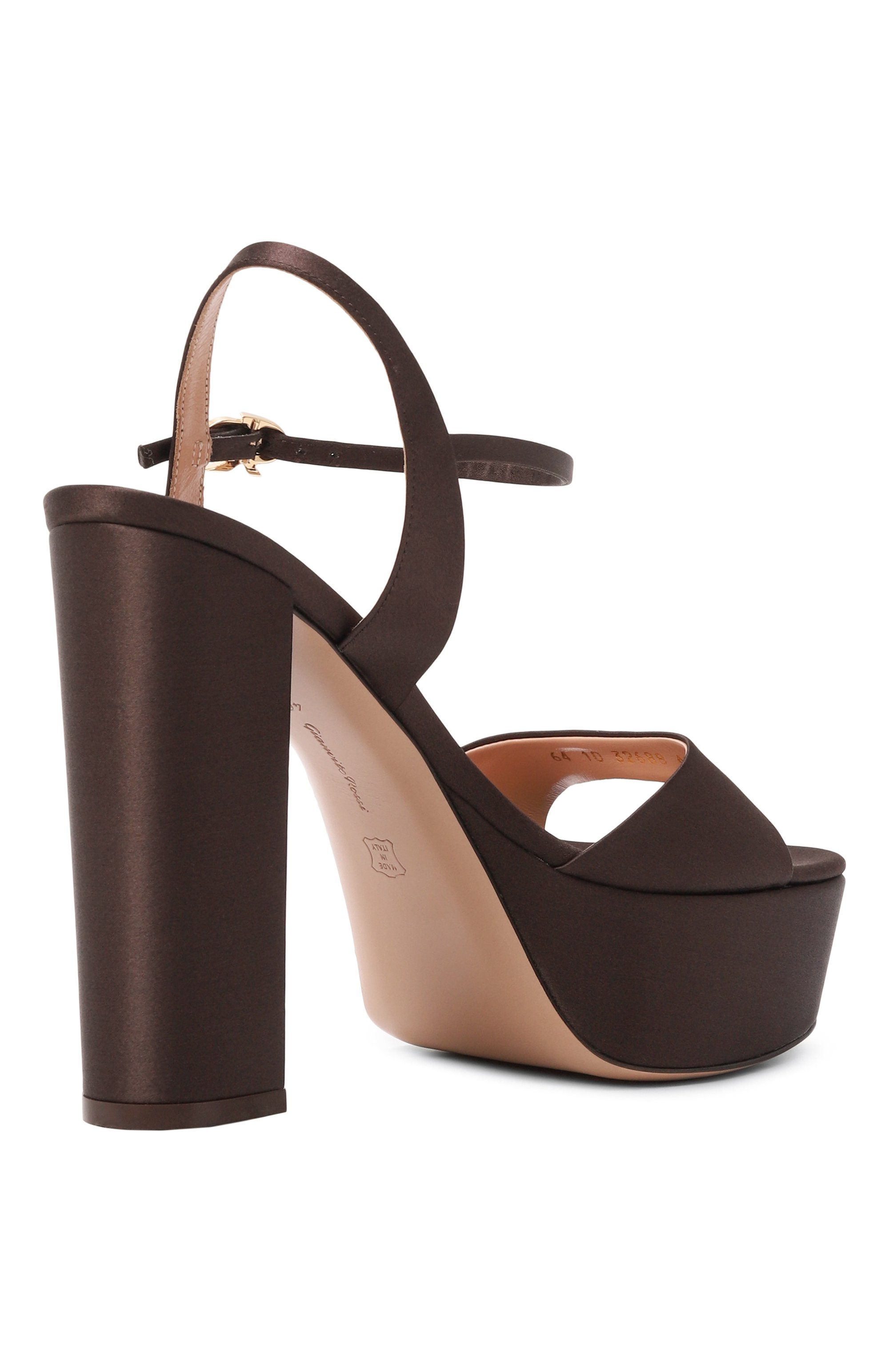 Текстильные босоножки marlena GIANVITO ROSSI, арт. G32688.85RIC.CREM0KA, фото 5