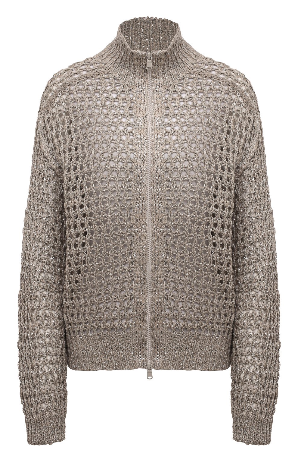 Кардиган из шелка и льна BRUNELLO CUCINELLI, арт. MEA360416P, фото 1