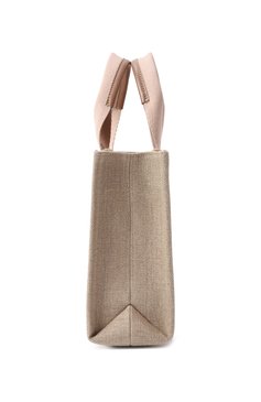 Женская сумка woody small CHLOÉ бежевого цвета, арт. CHC23AS397L17 | Фото 4 (Материал: Текстиль; Драгоценные камни: Проставлено; Ремень/цепочка: На ремешке; Размер: small; Материал сплава: Проставлено)