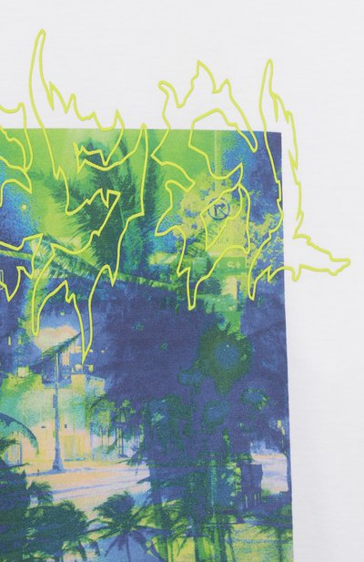 Хлопковая футболка DIESEL белого цвета по цене 8470 руб., арт. J02599/00YI9, фото 3 Хлопковая футболка DIESEL, арт. J02599/00YI9, фото 3