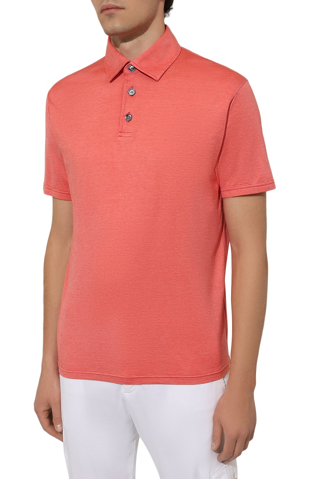 Поло из шелка и хлопка KITON, арт. UMK0356, фото 3