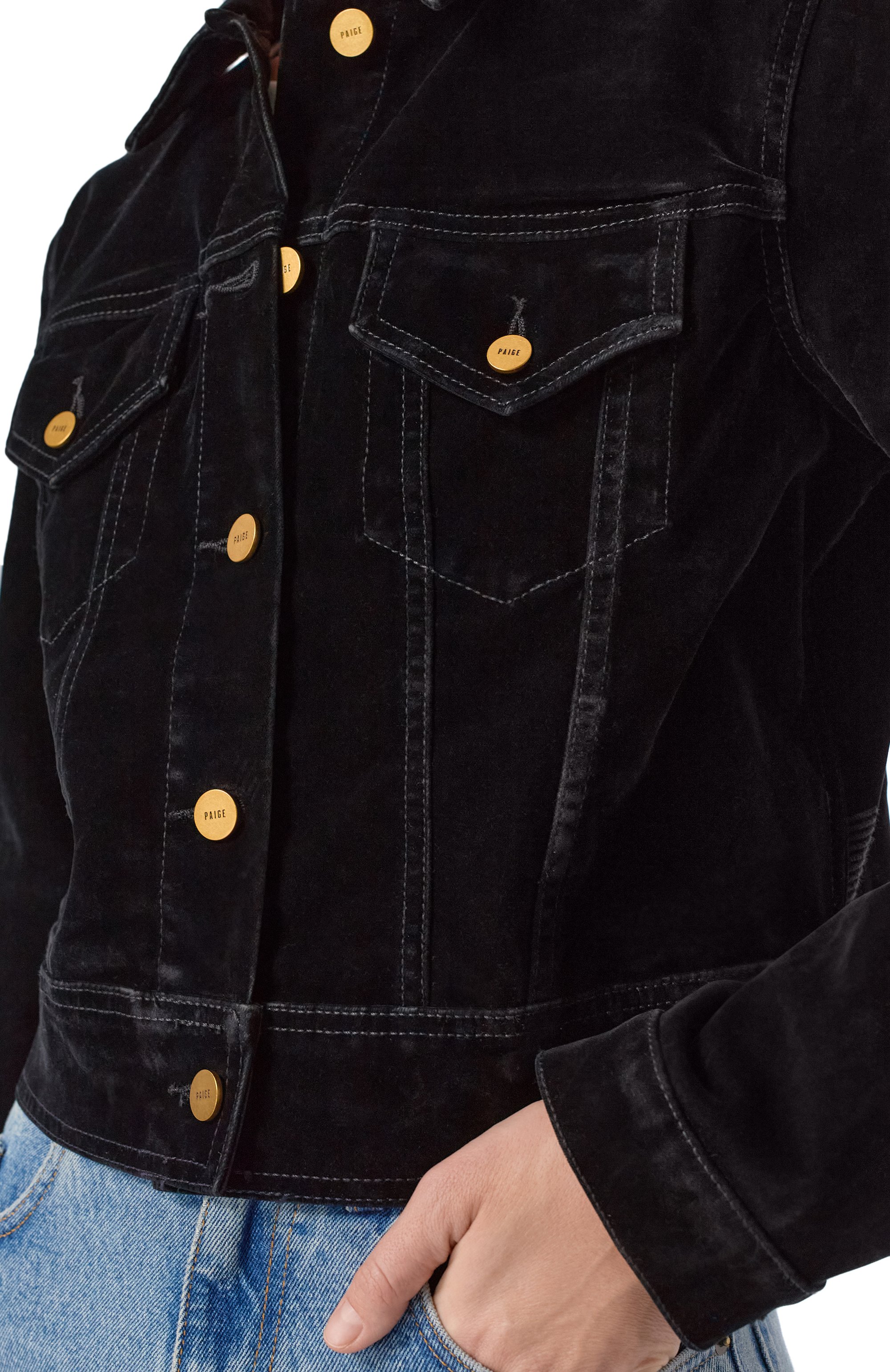 Бархатная куртка chantal PAIGE, арт. 1F76R38-C937, фото 5