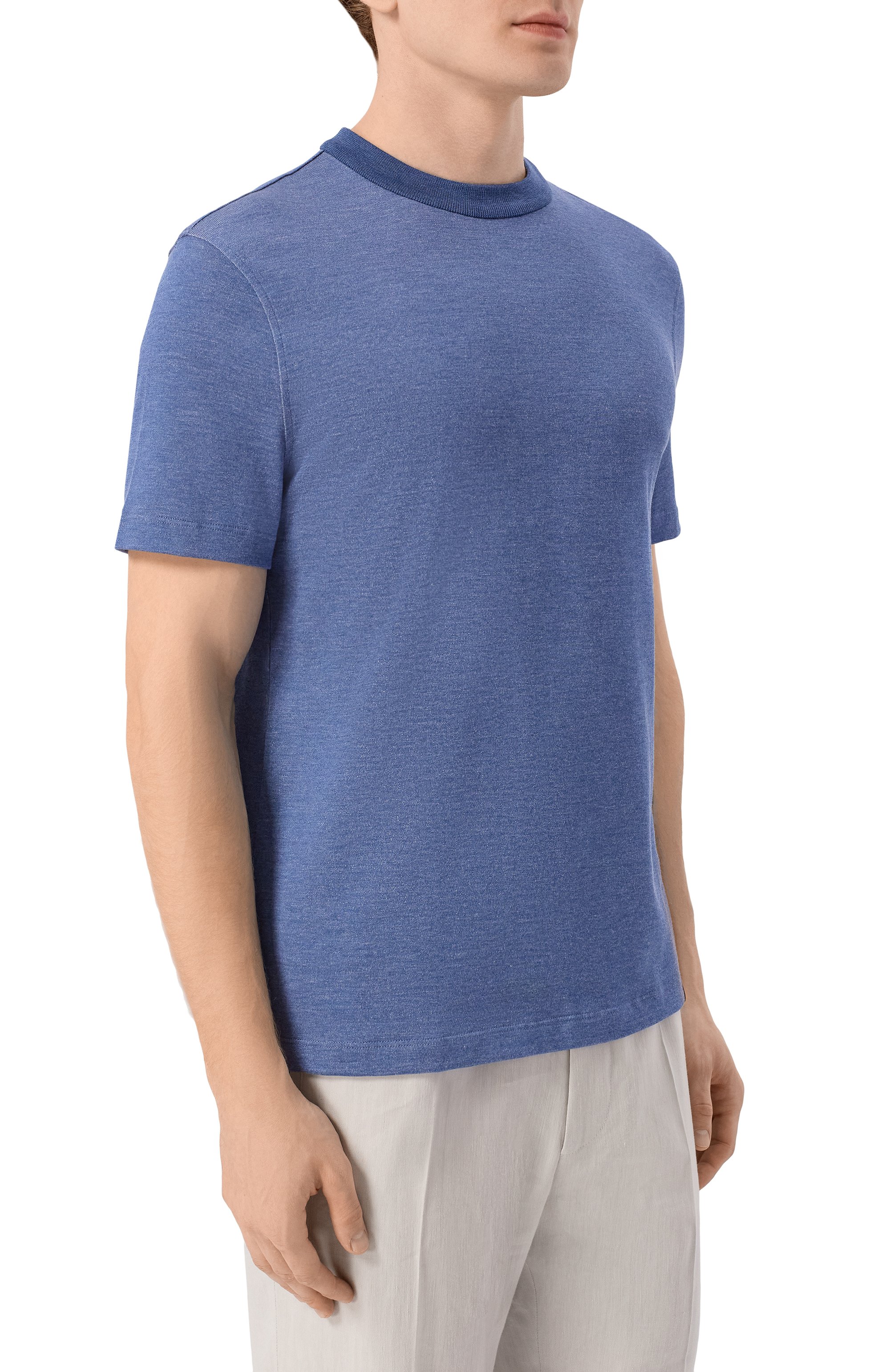 Футболка из хлопка и шелка BRIONI, арт. UJUC0L/PD602, фото 3