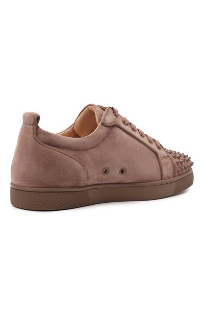 Замшевые кеды louis junior spike CHRISTIAN LOUBOUTIN, арт. 3160934/L0UIS JUNI0R SPIKES 0RLAT0 FLAT, фото 4