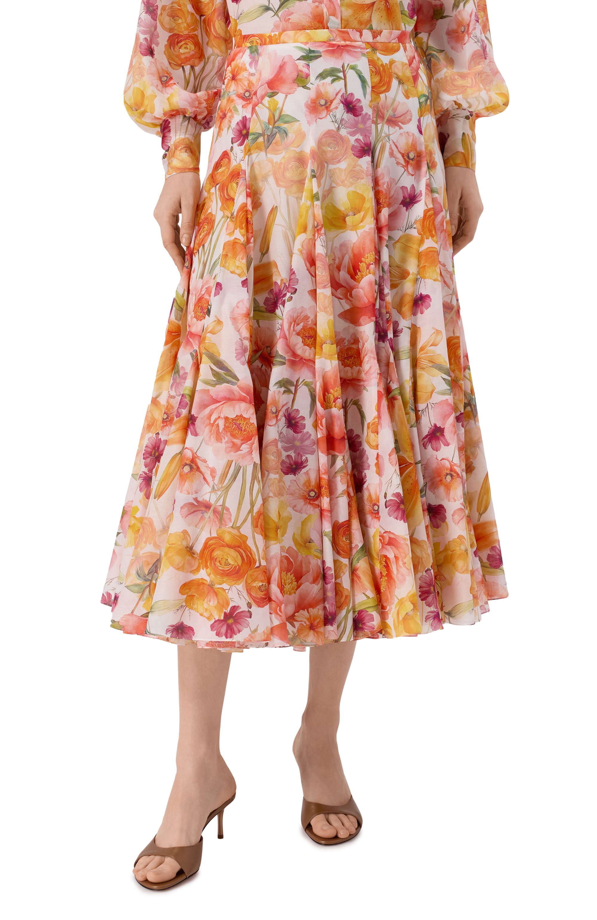 Юбка из хлопка и шелка YVON, арт. 0 160413, фото 3