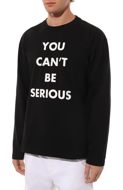 Хлопковый лонгслив MOSCHINO черного цвета по цене 28100 руб., арт. A1207/5244, фото 3 Хлопковый лонгслив MOSCHINO, арт. A1207/5244, фото 3