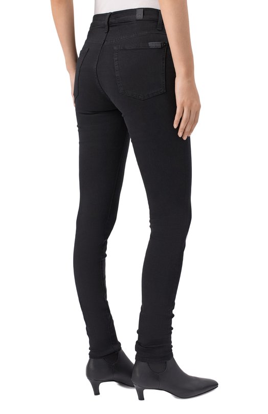 Джинсы High Rise Skinny 7 For All Mankind 7U003526 Чёрный  7U003526 Фото 4