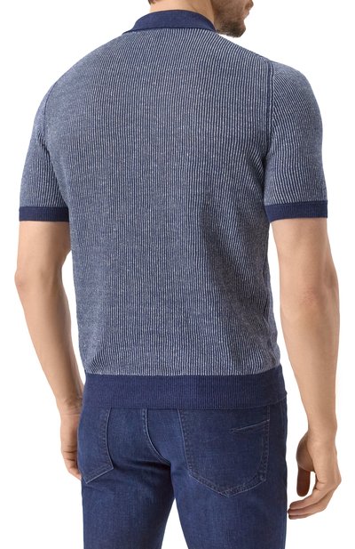 Поло изо льна и хлопка GRAN SASSO, арт. 57172/18647, фото 4