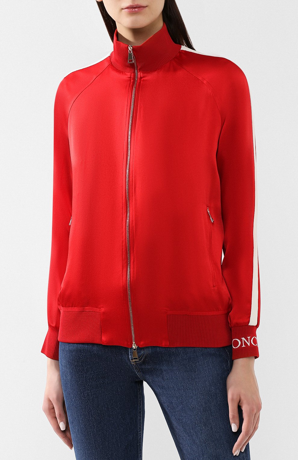 Кардиган MONCLER красного цвета по цене 69950 руб., арт. E1-093-57603-00-C0006, фото 3 Кардиган MONCLER, арт. E1-093-57603-00-C0006, фото 3