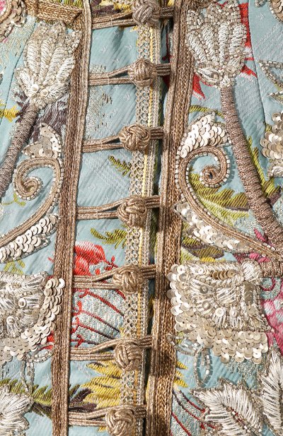 Жакет DRIES VAN NOTEN голубого цвета по цене 440500 руб., арт. 201-10538-9058, фото 5 Жакет DRIES VAN NOTEN, арт. 201-10538-9058, фото 5