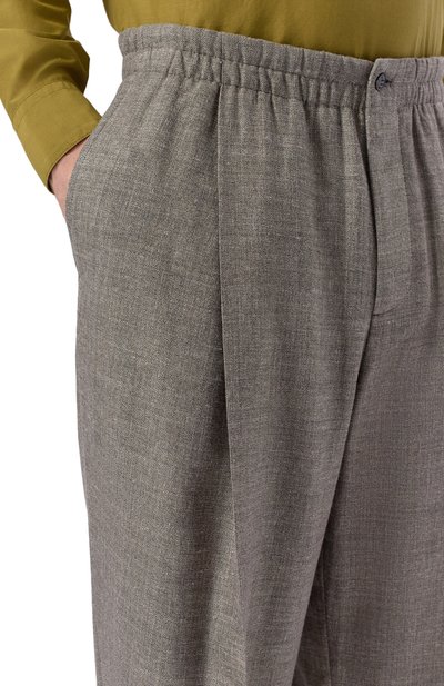 Брюки изо льна и шелка GIORGIO ARMANI, арт. GM002253/TE20785, фото 5