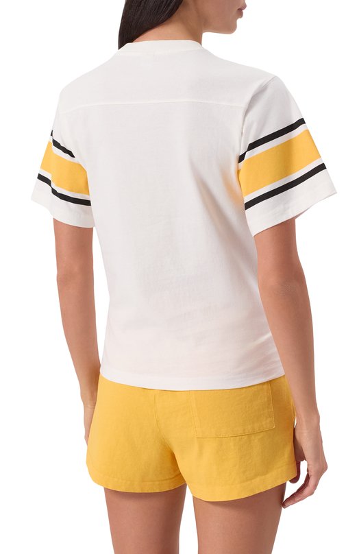 Хлопковая футболка Sporty and Rich T0039622037WH43 Белый  T0039622037WH43 Фото 4
