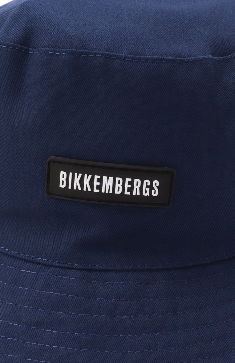 Мужская хлопковая панама DIRK BIKKEMBERGS синего цвета, арт. BKCP00482TM | Фото 4 (Нос: Не проставлено; Материал: Хлопок, Текстиль)