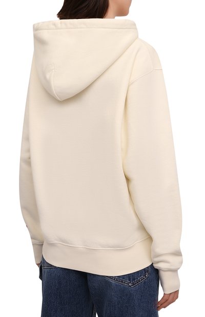 Хлопковое худи HERON PRESTON кремового цвета по цене 45050 руб., арт. HWBB020S22JER0020120, фото 4 Хлопковое худи HERON PRESTON, арт. HWBB020S22JER0020120, фото 4