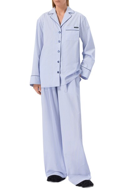 Хлопковые  брюки DOLCE & GABBANA, арт. FTDLET/FR510, фото 2