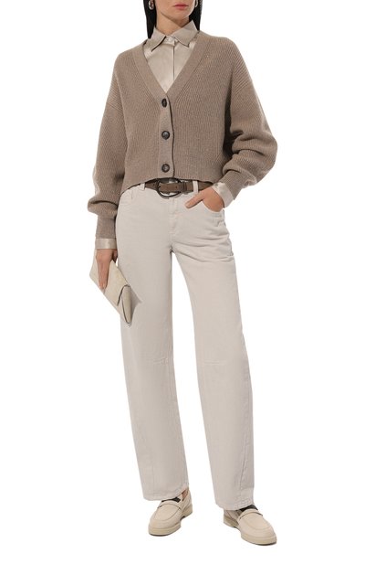 Атласная блузка BRUNELLO CUCINELLI, арт. MPC59NR516, фото 2