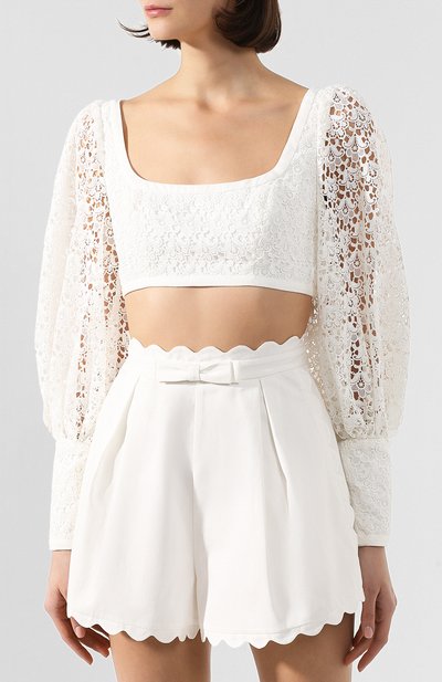 Топ ZIMMERMANN белого цвета по цене 86450 руб., арт. 7728TSUP, фото 3 Топ ZIMMERMANN, арт. 7728TSUP, фото 3