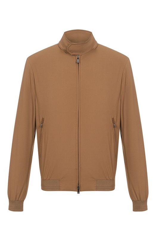 Шерстяной бомбер Corneliani 25L5V2-2520123 Коричневый 25L5V2-2520123