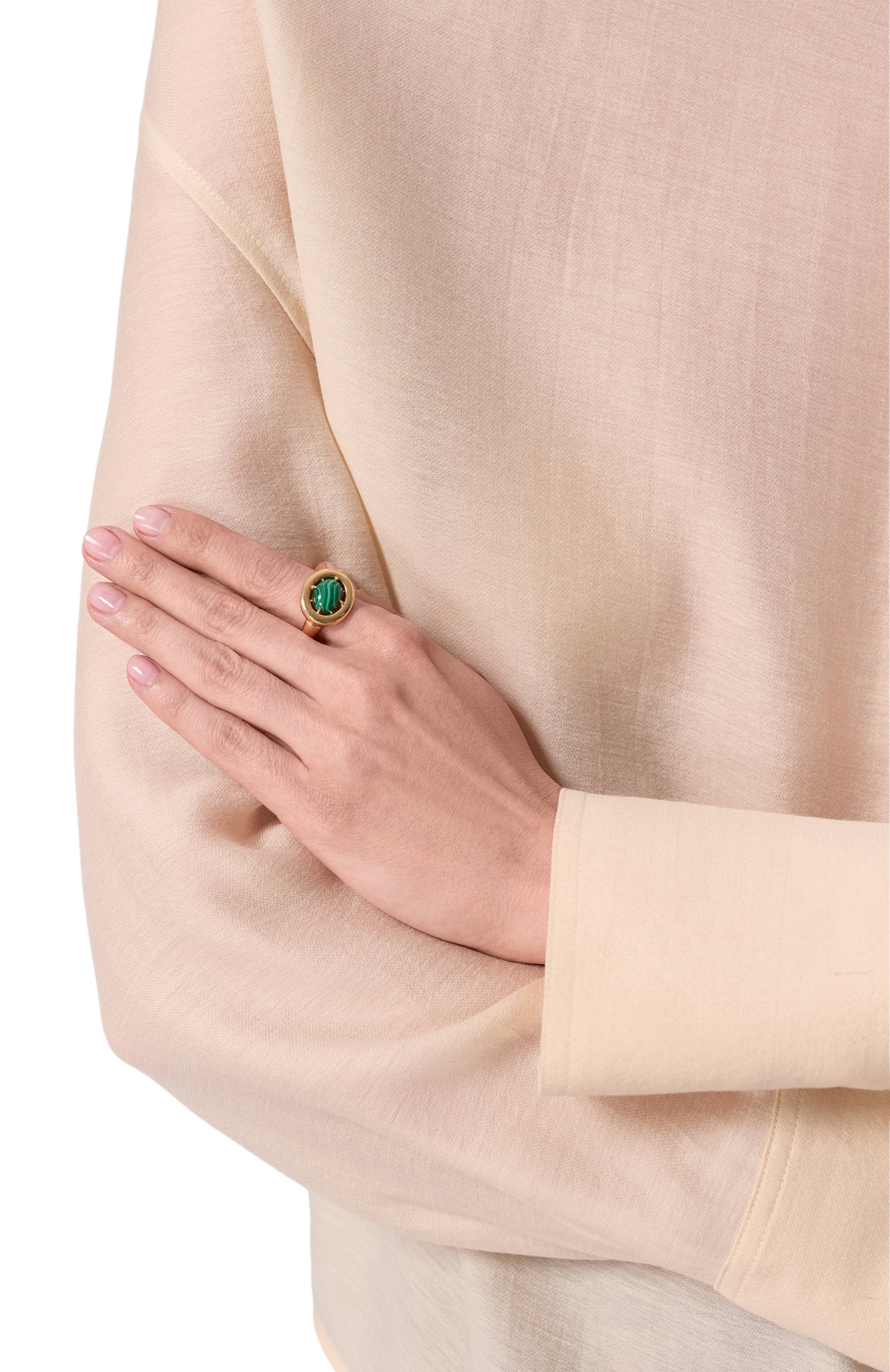 Кольцо ai с малахитом MOONKA, арт. AI-925YG-RG00-MLH, фото 2