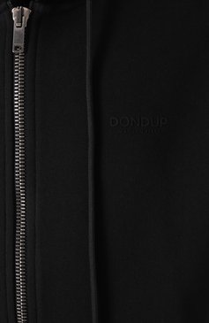 Мужской хлопковая толстовка DONDUP черного цвета, арт. UF683/KF0196U-DU6 | Фото 6 (Драгоценные камни: Проставлено; Длина (для топов): Стандартные; Материал сплава: Проставлено; Рукава: Длинные; Материал внешний: Хлопок; Мужское Кросс-КТ: Толстовка-одежда; Стили: Кэж�уэл)