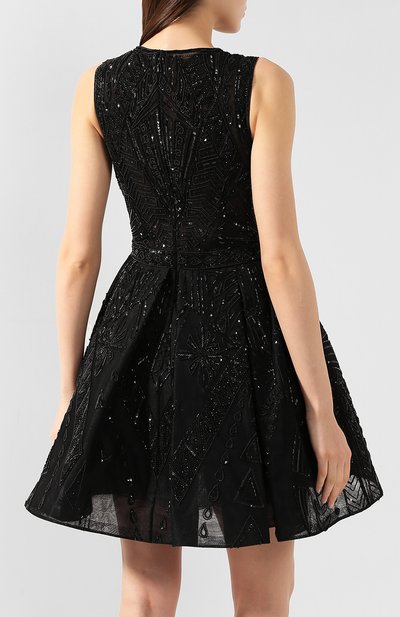 Мини-платье ZUHAIR MURAD черного цвета по цене 758000 руб., арт. DRS19010/EMTT001, фото 4 Мини-платье ZUHAIR MURAD, арт. DRS19010/EMTT001, фото 4