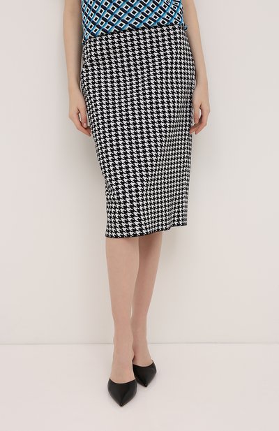 Юбка из вискозы ESCADA черно-белого цвета по цене 46450 руб., арт. 5033551, фото 3 Юбка из вискозы ESCADA, арт. 5033551, фото 3