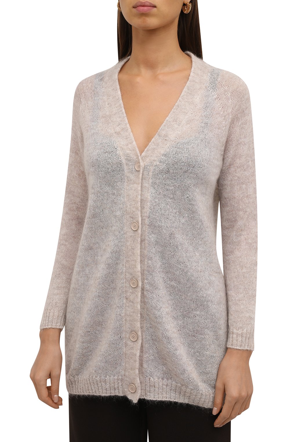 Кардиган WEEKEND MAX MARA бежевого цвета по цене 39730 руб., арт. CORALLO 33460316, фото 3 Кардиган WEEKEND MAX MARA, арт. CORALLO 33460316, фото 3