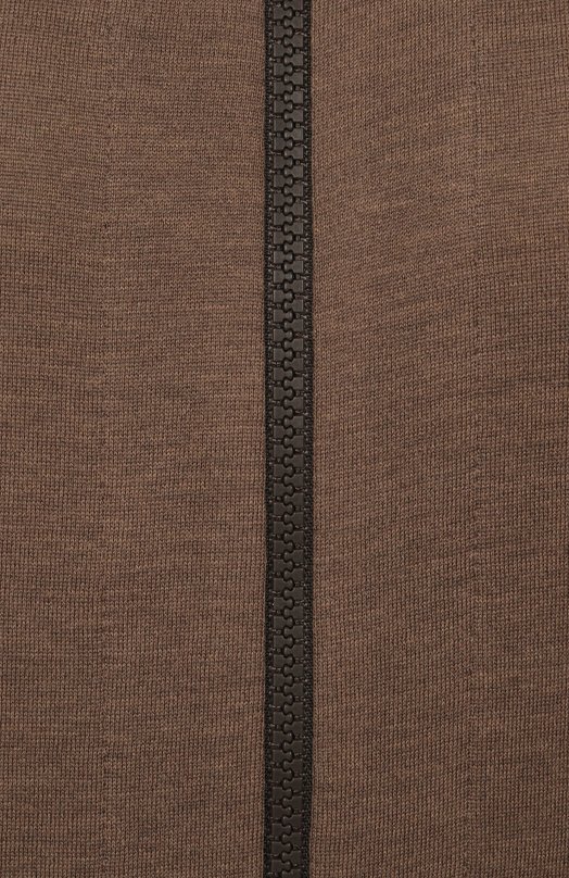 Толстовка из хлопка и шелка Brunello Cucinelli MD828SM606 Коричневый  MD828SM606 Фото 6