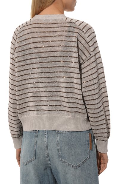 Хлопковый кардиган BRUNELLO CUCINELLI, арт. M7876B1330, фото 4