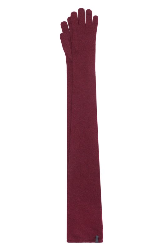Кашемировые перчатки Brunello Cucinelli M12202879P Бордовый M12202879P