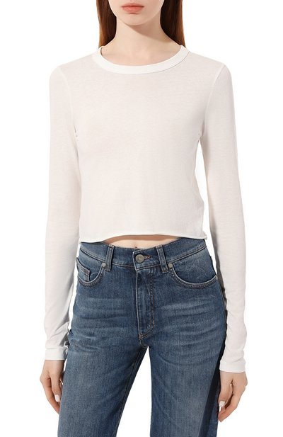 Хлопковый лонгслив SLVRLAKE, арт. TLBY100PNATW/L0NG SLEEVE BABY TEE, фото 3