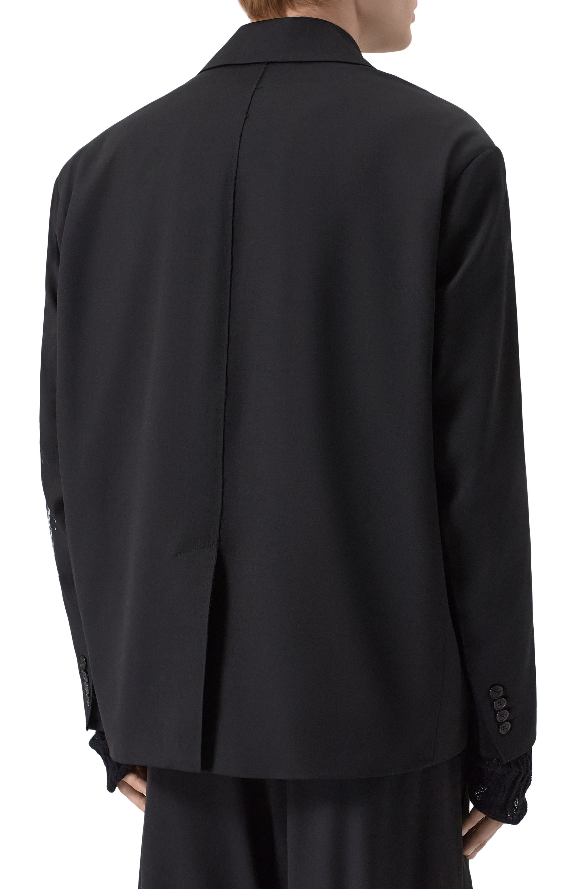 Шерстяной пиджак ISABEL BENENATO черного цвета по цене 154500 руб., арт. UW310S26, фото 4 Шерстяной пиджак ISABEL BENENATO, арт. UW310S26, фото 4