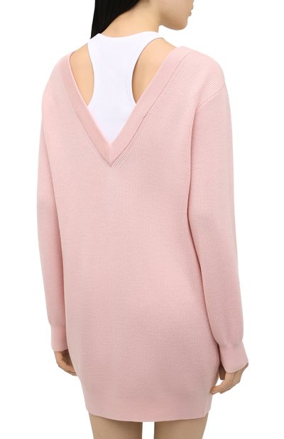 Шерстяное платье ALEXANDERWANG.T розового цвета по цене 55950 руб., арт. 4KC1206012, фото 4 Шерстяное платье ALEXANDERWANG.T, арт. 4KC1206012, фото 4