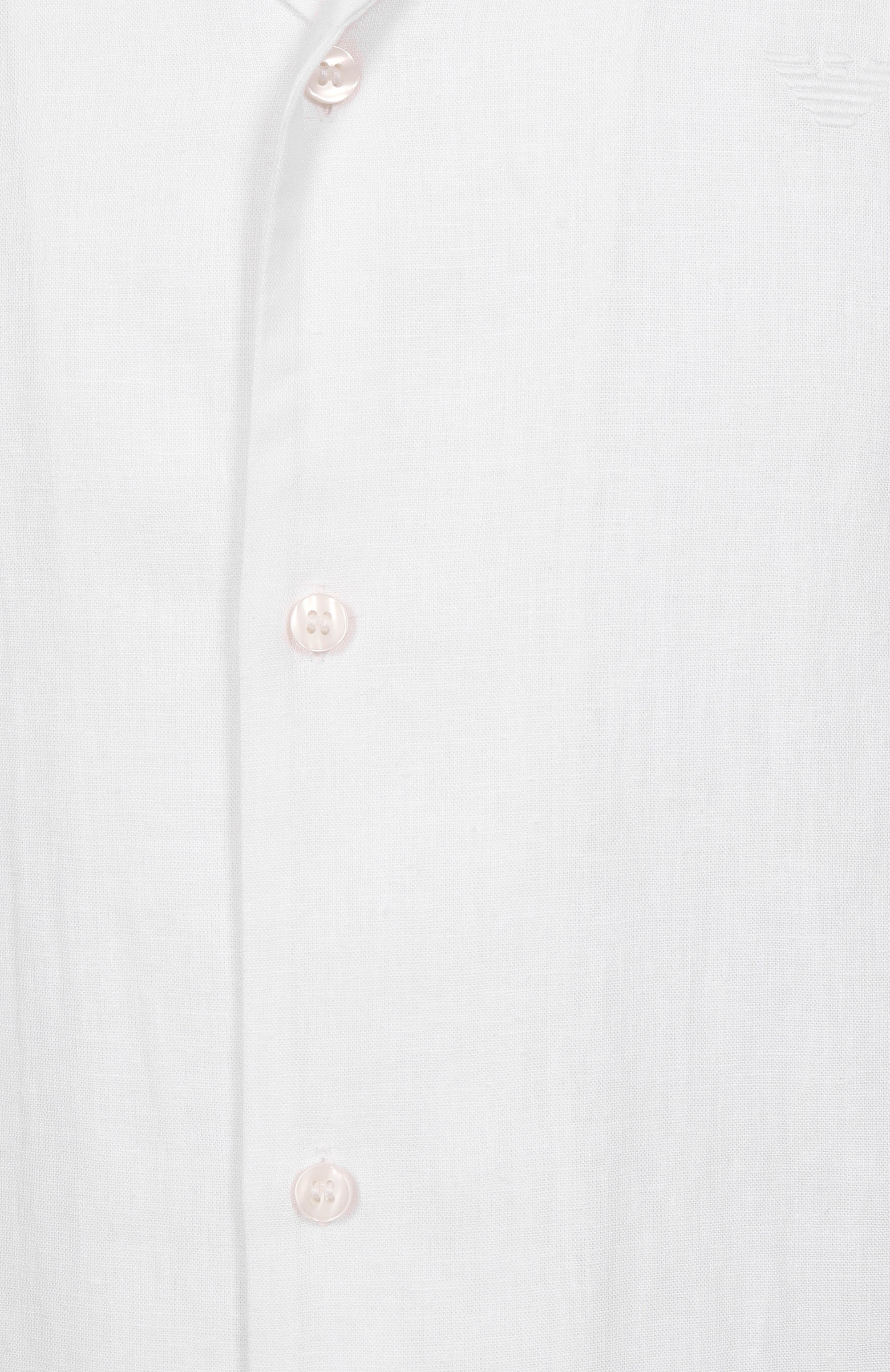 Рубашка изо льна и вискозы EMPORIO ARMANI белого цвета по цене 17700 руб., арт. EM000593/AF12356, фото 6 Рубашка изо льна и вискозы EMPORIO ARMANI, арт. EM000593/AF12356, фото 6