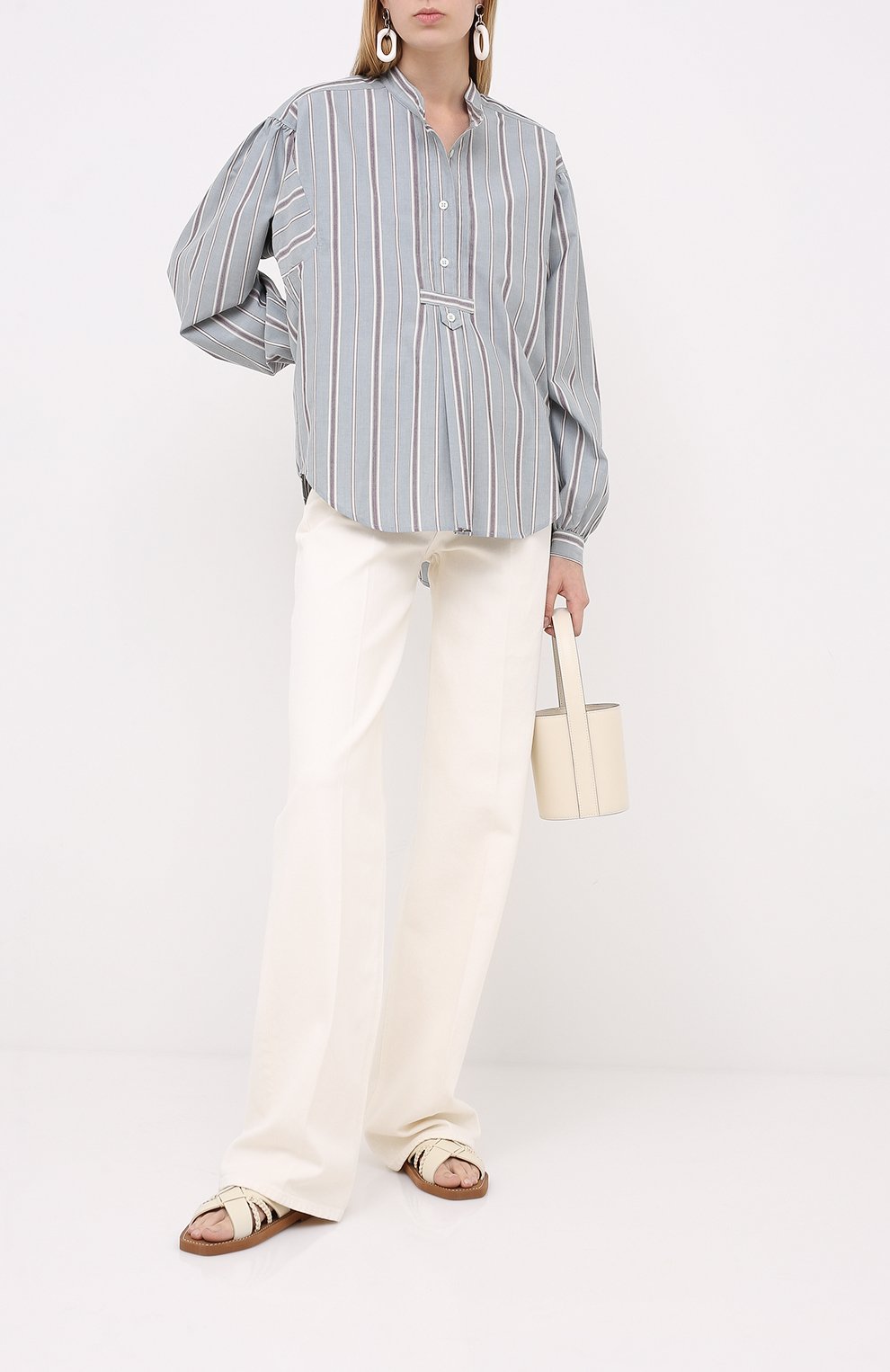 Хлопковая рубашка ISABEL MARANT ETOILE, арт. CH0672-20A040E/ALIS0N, фото 2