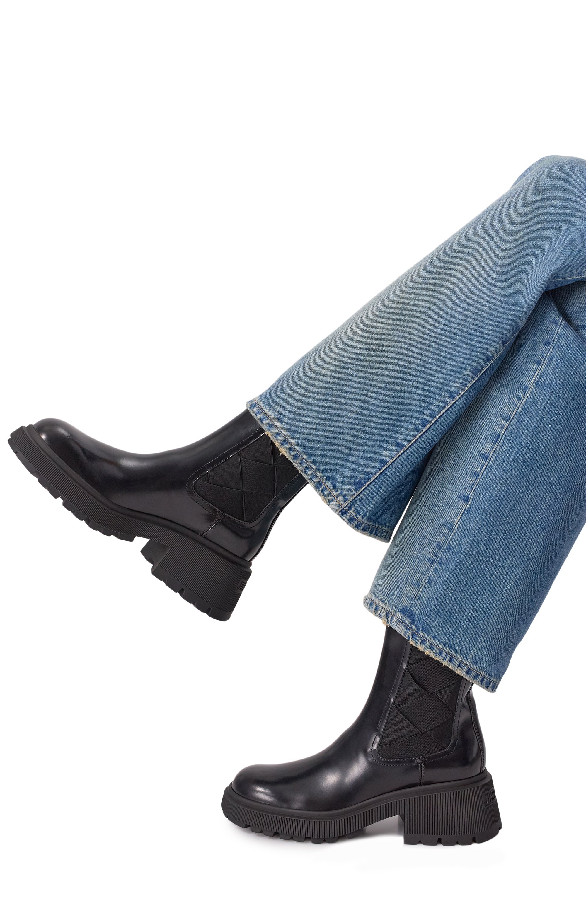 Кожаные челси louri combat JIMMY CHOO, арт. L0URI C0MBAT FLAT/XXF, фото 2