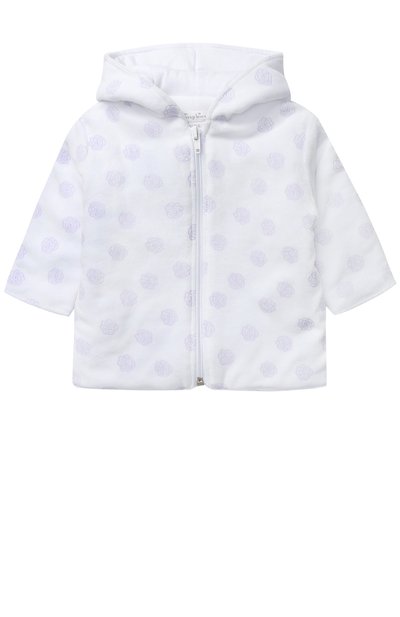 Кардиган с принтом и капюшоном на молнии KISSY KISSY лилового цвета по цене 7600 руб., арт. F17433V-110PH, фото 1 Кардиган с принтом и капюшоном на молнии KISSY KISSY, арт. F17433V-110PH, фото 1