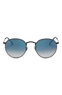 Женские солнцезащитные очки RAY-BAN голубого цвета, арт. 3447-006/3F | Фото 4 (Региональные ограничения белый список (Axapta Mercury): Не проставлено; Нос: Не проставлено; Тип очков: С/з; Материал: Металл; Оптика Гендер: оптика-женское; Очки форма: Круглые)