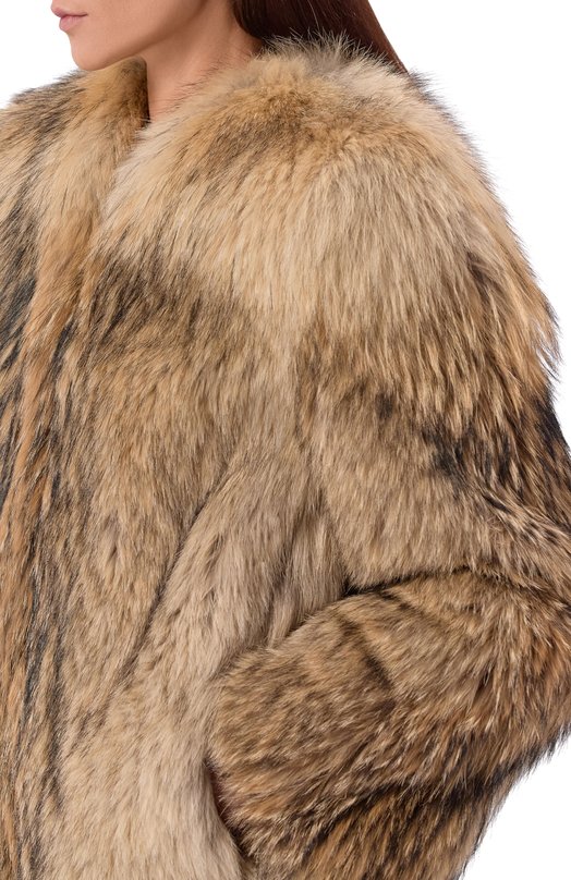Шуба из волка Русский мех 13.4 AI Бежевый  13.4 AI Фото 5