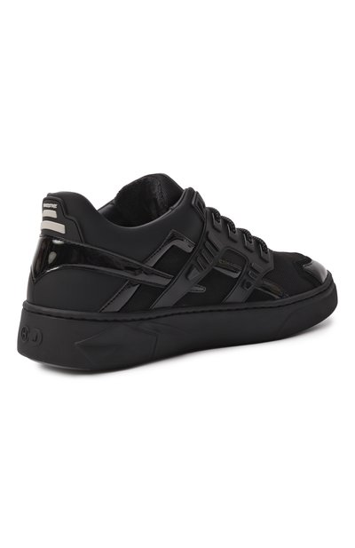 Комбинированные кеды mini silverstone HIDE AND JACK, арт. 1LTHLBLKBLK, фото 5