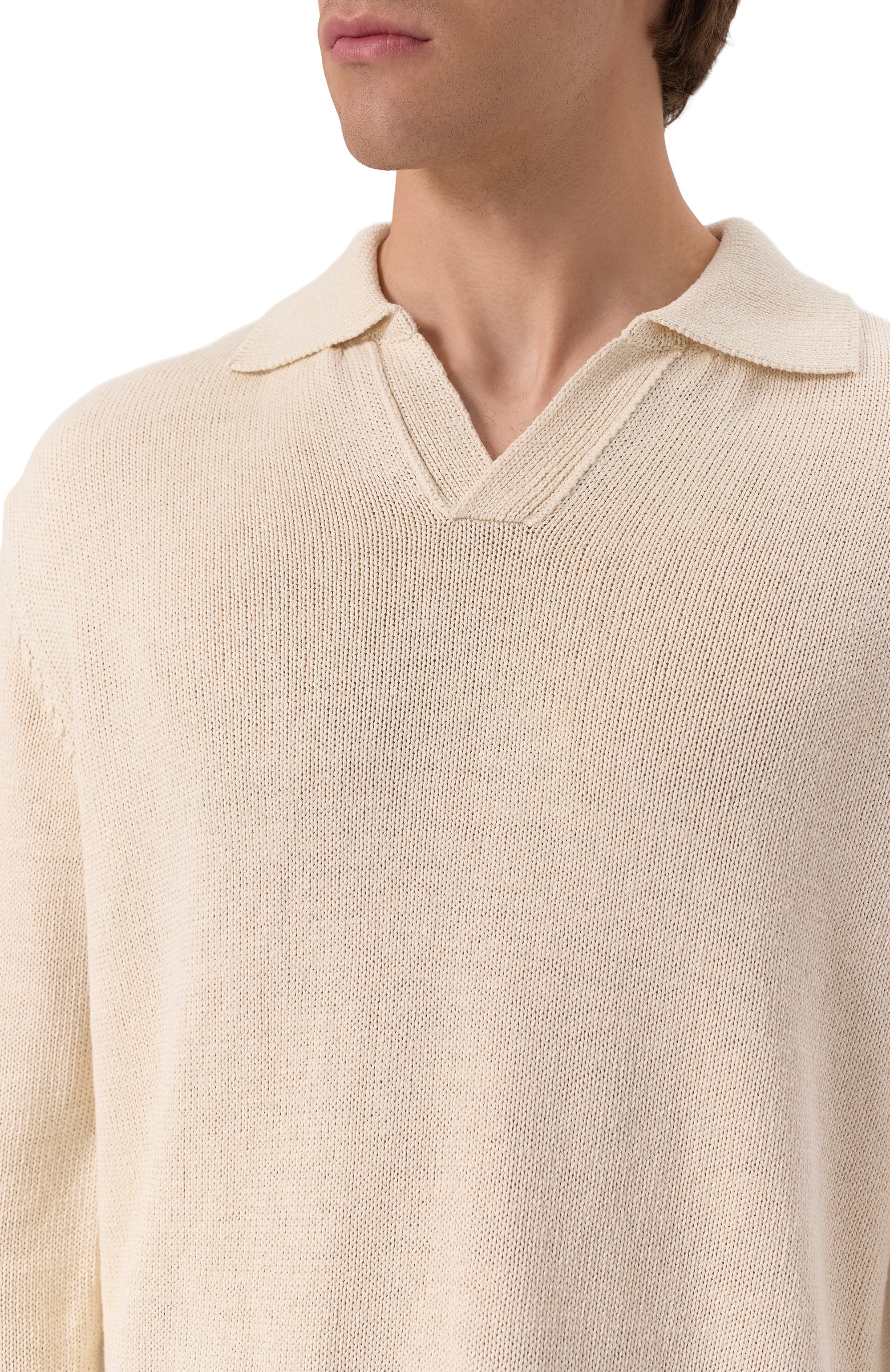 Поло из шелка и льна MVST кремового цвета по цене 83450 руб., арт. 25E/X1P/0/A013/7660, фото 5 Поло из шелка и льна MVST, арт. 25E/X1P/0/A013/7660, фото 5