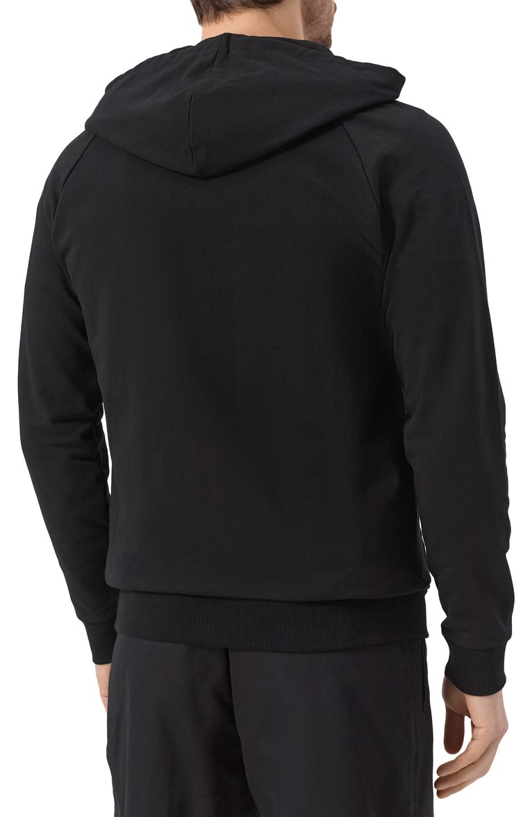 Мужской хлопковая толстовка MOSCHINO черного цвета, арт. 232V6/A1789/4413 | Фото 4 (Материал внешний: Хлопок; Рукава: Длинные; Длина (для топов): Стандартные; Мужское Кросс-КТ: Толстовка-домашняя одежда; Стили: Кэжуэл; Кросс-КТ: домашняя одежда; Тематический товар: Teddy Bear)