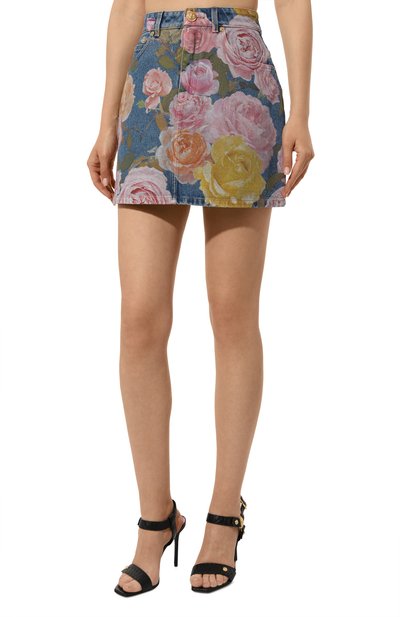 Джинсовая юбка BALMAIN, арт. CF0LA401/DE30, фото 3