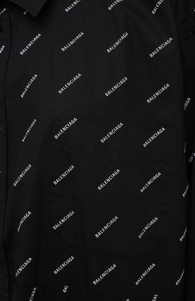 Хлопковая рубашка BALENCIAGA, арт. 583895/TBL96, фото 5
