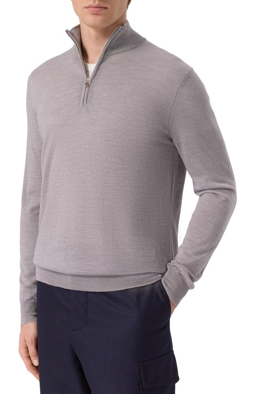 Шерстяной джемпер Andrea Campagna M5625-6688 Серый  M5625-6688 Фото 3