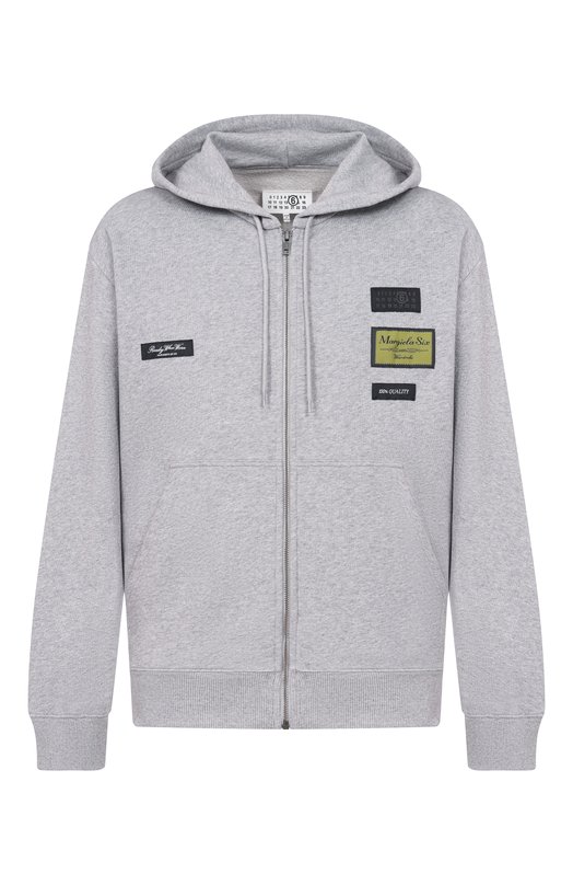 Хлопковая толстовка MM6 SH0HG0007/M25025_001 Серый SH0HG0007/M25025_001