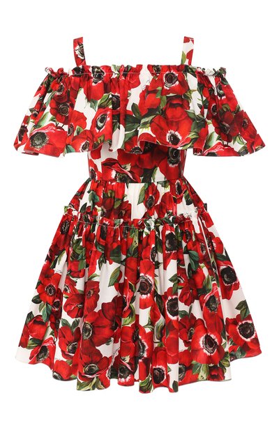 Женское хлопковое платье DOLCE & GABBANA, арт. F63X7T/HS5DP