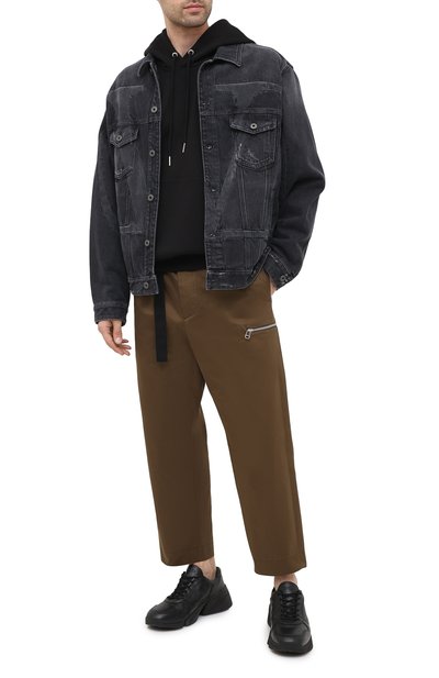 Хлопковое худи DIESEL, арт. 00SH9M/0BAZC, фото 2