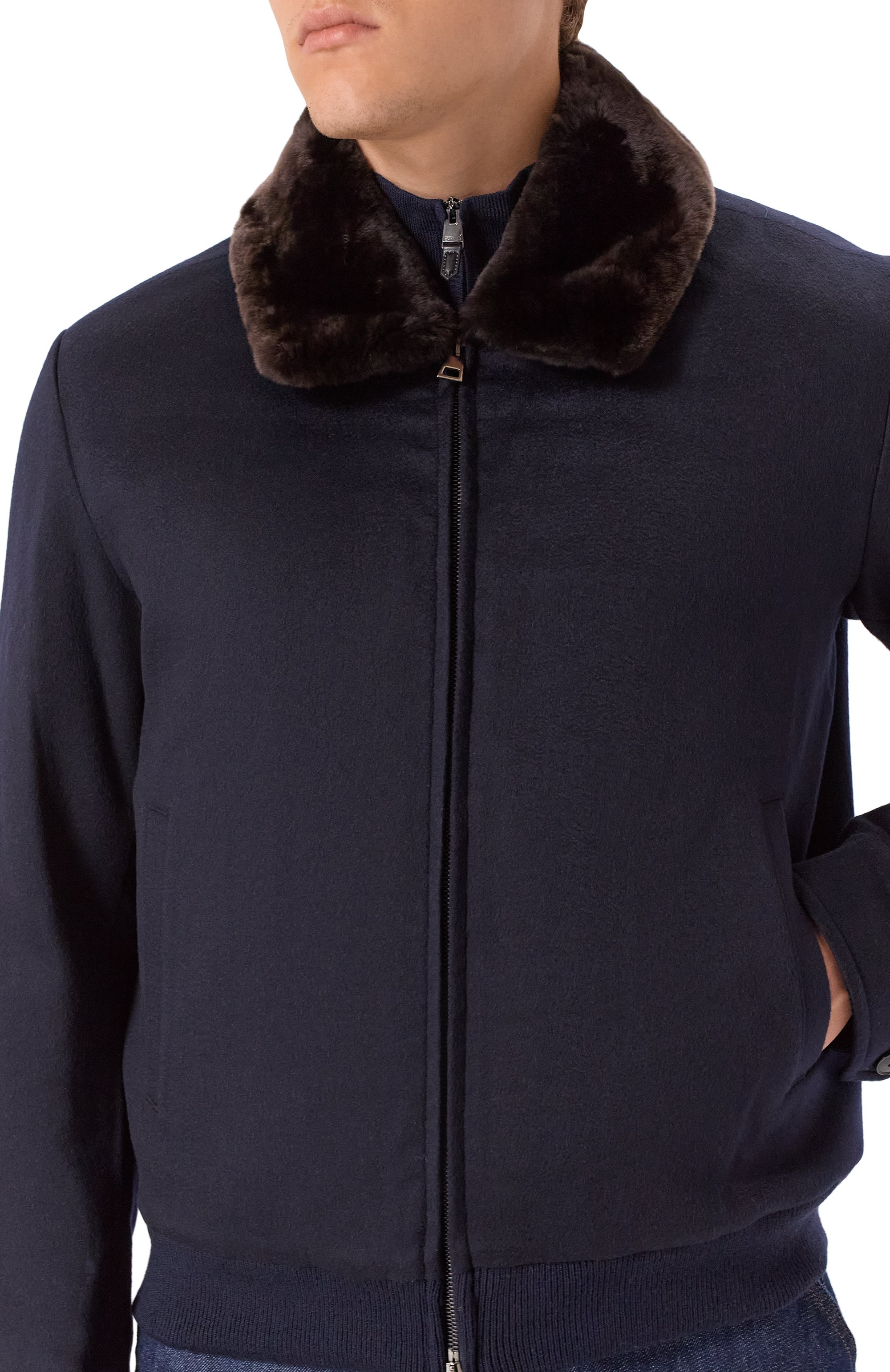 Бомбер с подкладкой из бобра ANDREA CAMPAGNA, арт. 25U029-CUNWSCNX, фото 5