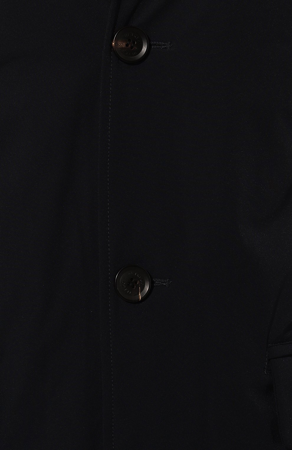 Пуховый плащ HETREGO темно-синего цвета по цене 58350 руб., арт. 8N443/BRAND0N, фото 5 Пуховый плащ HETREGO, арт. 8N443/BRAND0N, фото 5